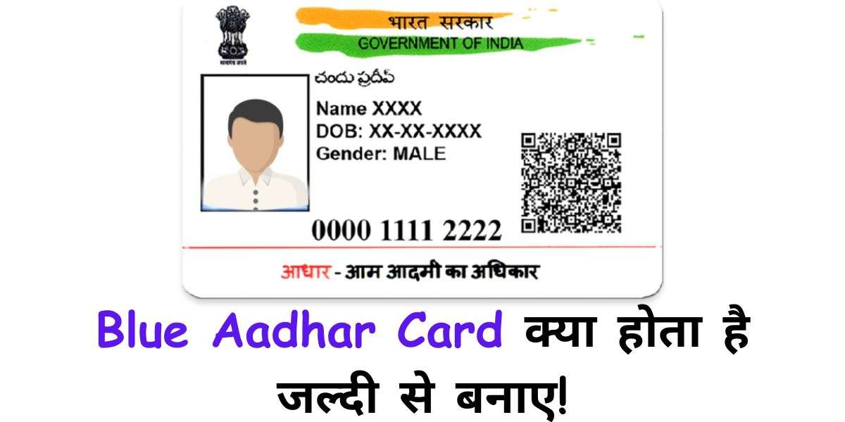 Blue Aadhar Card क्या होता है