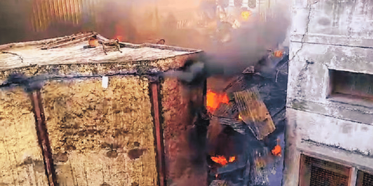 Fire in Chandni Chowk